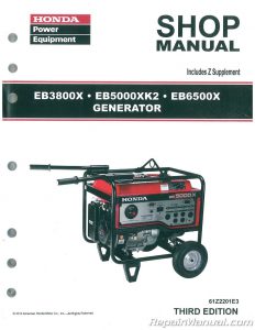 Honda EB3800X EB5000XK2 EB6500X Generator Shop Manual 001 232x300 1