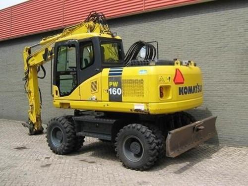 Komatsu PW160 7K Wheeled Excavator Operation Maintenance Manual DOWNLOAD SN K40001 and up