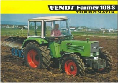 fendt tractor farmer 108s turbomatik brochure 11393 p